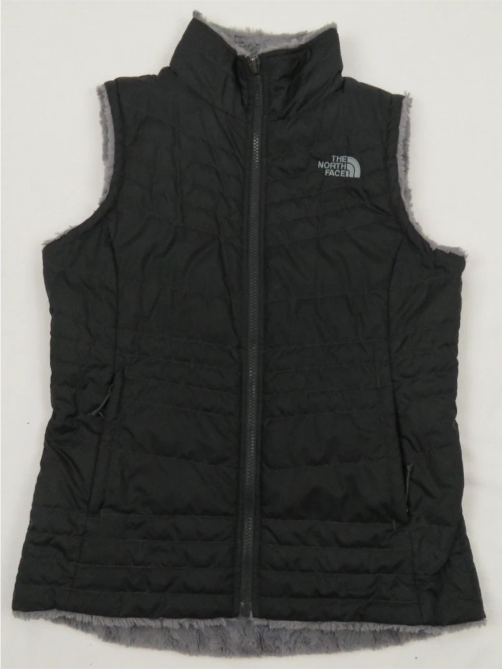 The North Face Osito Fleece Reversible Full Zip Puffer Vest Jacket S